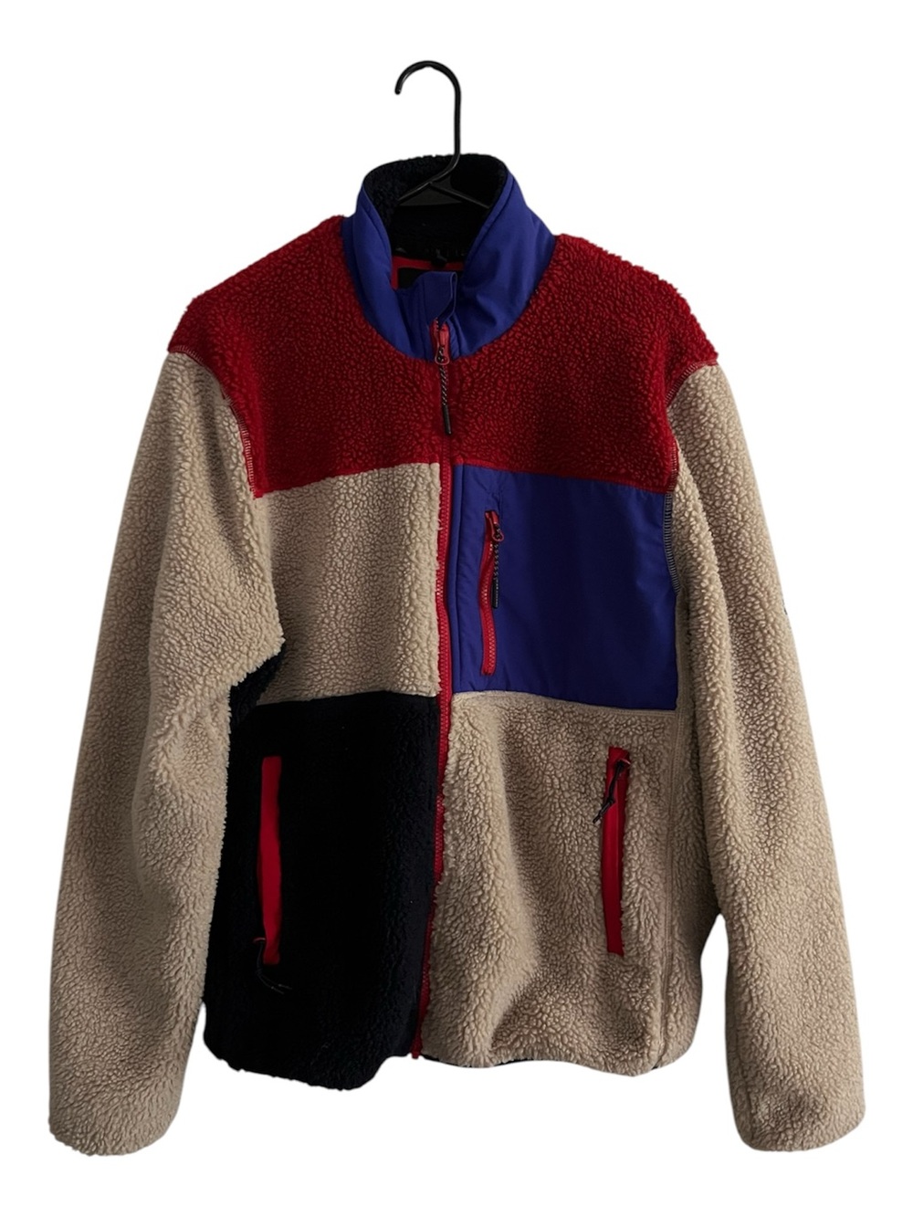 Penfield Mattawa Colorblock Fleece Sherpa Jacket Large Gorpcore Retro 90s